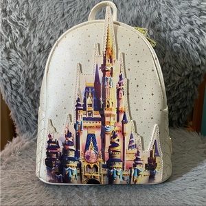 ***NWT*** Disney Parks Loungefly Cinderella’s Castle 50th Anniversary Bag